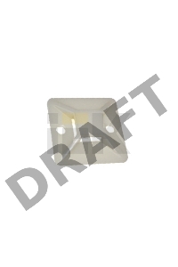 Iek UHP30-25-100 Площадка самоклеящаяся 25х25 белая под хомуты (100шт) ИЭК