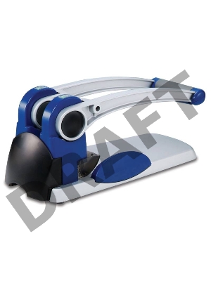 Дырокол Kw-Trio Heavy Duty 9550 макс.:300лист. металл синий/серебристый отв.:2 с линейкой