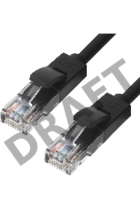 Патч-корд Greenconnect прямой 4.0m UTP кат.5e, черный, позолоченные контакты, 24 AWG, литой, Greenconnect-LNC06-4.0m, ethernet high speed 1 Гбит/с, RJ45, T568B Greenconnect Патч-корд прямой 4.0m UTP кат.5e, черный, позолоченные контакты, 24 AWG, литой, Gr