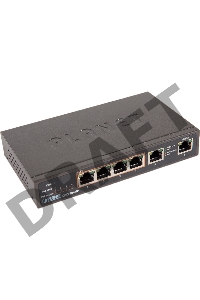 GSD-604HP неуправляемый PoE коммутатор 4-Port 10/100/1000T 802.3at POE + 2-Port 10/100/1000T Desktop Switch (55W POE Budget, External Power Supply)