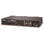 Управляемый коммутатор Planet IPv4/IPv6, 8-Port Managed 802.3at POE+ Gigabit Ethernet Switch  + 2-Port 100/1000X SFP (120W)