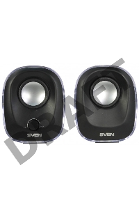 Колонки Sven 330 2.0 черный 5Вт