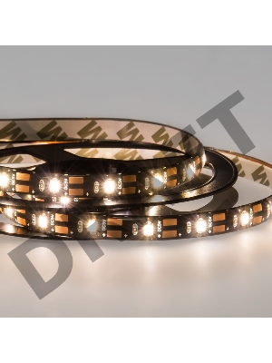 LED лента с USB коннектором 5 В, 8 мм, IP65, SMD 2835, 60 LED/m, цвет свечения теплый белый (3000 K)