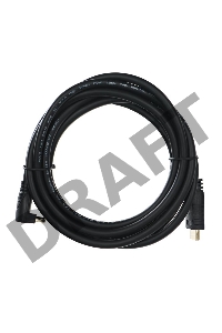 Кабель VCOM CG523-3M Кабель HDMI<=>HDMI-угловой коннектор 90град  3м, 2.0V