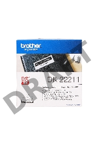 Пленочная клеящаяся лента Brother DK22211 (белая, ширина 29 мм x 15.24 м)