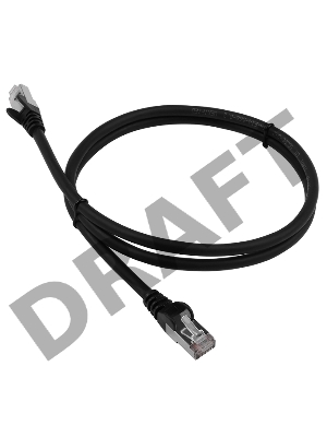 Патч-корд LANMASTER LSZH FTP кат.6, 3.0 м, черный