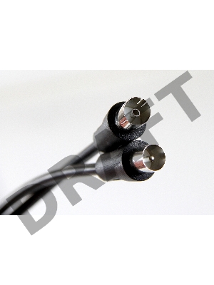 TTV9501-5M Кабель удлинительный антенный 9.5mm, 75Ом,ТВ-М to ТВ-F, 5m, Telecom (TTV9501-5M)