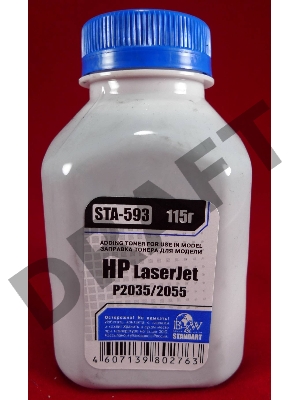 Тонер HP LJ P2035/2055/M401/M425 (флакон, 115г) B&W Standart фас России Тонер HP LJ P2035/2055/M401/M425 (флакон, 115г) B&W Standart фас России