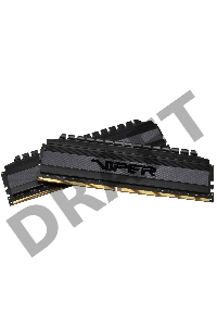 Оперативная память DDR 4 DIMM 16Gb (8GBx2) PC32000, 4000Mhz, PATRIOT BLACKOUT Kit (PVB416G400C9K) (retail)