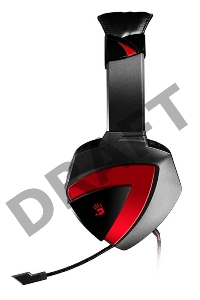 Наушники A4Tech G501, черно-красные  {Наушники с микрофоном, 2.2м}