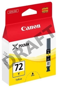 Картридж струйный PGI-72Y (6406B001), для Canon PRO-10, Желтый, 377 стр.