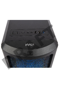 Корпус Hiper M62 черный без БП ATX 1x120mm 2xUSB2.0 1xUSB3.0 audio bott PSU