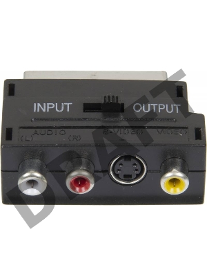 Адаптер аудио-видео Ningbo SCART (m)/3хRCA (f)/S-VIDEO (f) черный (JSP005)       