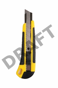 Нож с сегментированным лезвием 18 мм, корпус ABS пластик обрезиненный | 12-4901 | REXANT