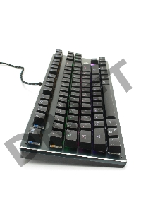 Клавиатура механ Gembird KB-G540L, USB, черн, переключатели Outemu Blue, 87 клавиши, подсветка Rainbow 9 режимов, FN, кабель тканевый 1.8м