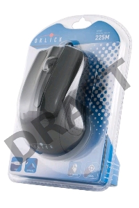 Мышь Oklick 225M черный оптическая (1200dpi) USB (2but)