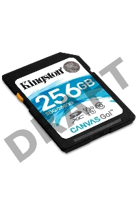 Флеш карта SDXC 256Gb Class10 Kingston <SDS2/256GB>, Canvas Select 100R CL10 UHS-I
