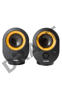 Колонки SVEN 316, черный {2.0, 2 х 2 W RMS, 100-20000Hz}