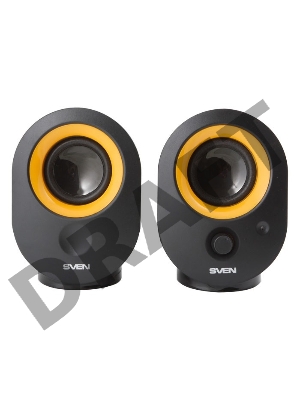 Колонки SVEN 316, черный {2.0, 2 х 2 W RMS, 100-20000Hz}