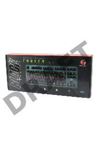 Клавиатура механ Gembird KB-G540L, USB, черн, переключатели Outemu Blue, 87 клавиши, подсветка Rainbow 9 режимов, FN, кабель тканевый 1.8м