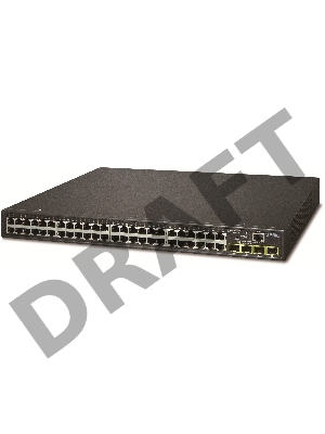 Управляемый коммутатор Planet IPv4/IPv6, 48-Port 10/100/1000Base-T  + 4-Port 100/1000MBPS SFP L2/L4 /SNMP Manageable Gigabit Ethernet Switch