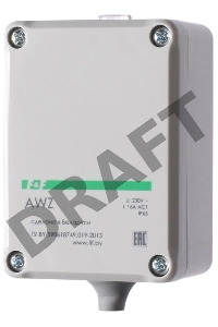 Фотореле AWZ (встроен. фотодатчик монтаж на плоскость 230В 16А 1 НО IP65) F&F EA01.001.003