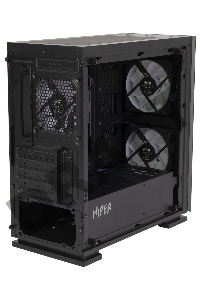 Корпус Hiper M65 черный без БП ATX 3x120mm 1xUSB2.0 1xUSB3.0 audio bott PSU