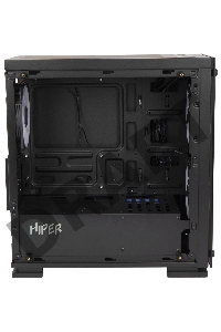 Корпус Hiper M65 черный без БП ATX 3x120mm 1xUSB2.0 1xUSB3.0 audio bott PSU