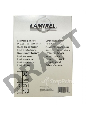 Пленка для ламинирования Lamirel LA-7866201 А6, 125мкм, 100 шт.