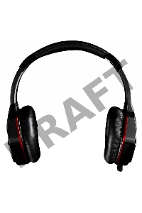 Наушники A4Tech G501, черно-красные  {Наушники с микрофоном, 2.2м}