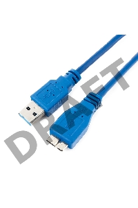 Кабель Gembird PRO CCP-mUSB3-AMBM-10, USB 3.0 кабель для соед. 3м  А-microB (9 pin)  позол.конт., пакет 