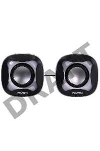 Колонки Sven 170 2.0 черный/белый 5Вт