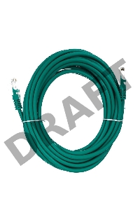 Патч-корд литой Aopen/Qust UTP кат.5е 5м зеленый 