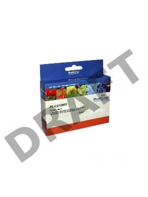 Картридж для принтеров Brother LC1280Y MFC-J6510DW/6710DW/6910DW 18 мл Yellow ProfiLine