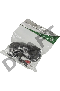 Кабель аудио Ningbo JAAC010-5 2хRCA (m)/Jack 3.5 (m) 5м. черный      