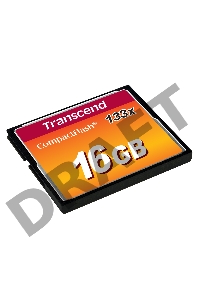 Флеш карта CF 16Gb 133x Type I Transcend (TS16GCF133)