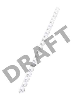 Пружины для переплета пластиковые Fellowes Lamirel LA-7867801 19мм белый 100 шт