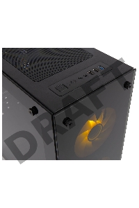 Корпус Hiper M65 черный без БП ATX 3x120mm 1xUSB2.0 1xUSB3.0 audio bott PSU