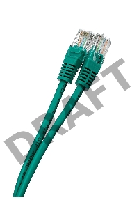 Патч-корд литой Aopen/Qust UTP кат.5е 5м зеленый 