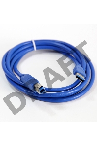 Кабель VCOM VUS7070-1.8M Кабель соединительный  USB3.0 Am/Bm 1,8m (VUS7070-1.8M)