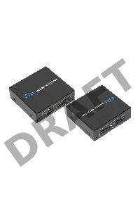 Делитель гнездо HDMI на 2 гнезда HDMI, металл  REXANT