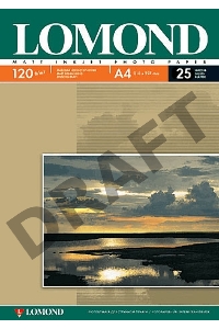 Фотобумага LOMOND Односторонняя Матовая, 120г/м2,A4 (21X29,7)/25л. для струйной печати