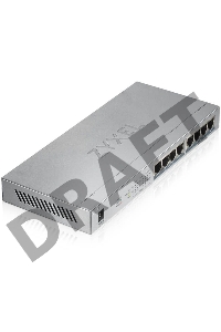 Коммутатор Zyxel GS1008HP Switch PoE +, 8xGE PoE +, tabletop, metal, silent, budget PoE 60 W