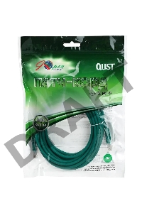 Патч-корд литой Aopen/Qust UTP кат.5е 5м зеленый 