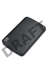 Внешний корпус для HDD/SSD AgeStar 3UB2A12 SATA пластик/алюминий черный 2.5