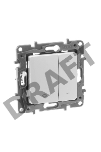 Светорегулятор нажимной 400Вт, бел. ETIKA Светорегулятор нажимной 400Вт, бел.