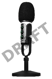 Микрофон проводной SunWind SW-SM500G 1.8м черный