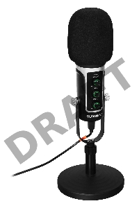Микрофон проводной SunWind SW-SM500G 1.8м черный