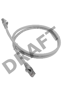 Кабель Патч-корд Lanmaster FTP LAN-PC45/S6A-5.0-GY вилка RJ-45-вилка RJ-45 кат.6А 5м серый LSZH (уп.:1шт)