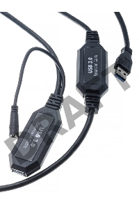 Кабель-адаптер USB3.0-repeater, удлинительный активный <Am-->Af> 10м VCOM <CU827>